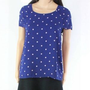 Gibson Polka Dot Short Sleeve Top